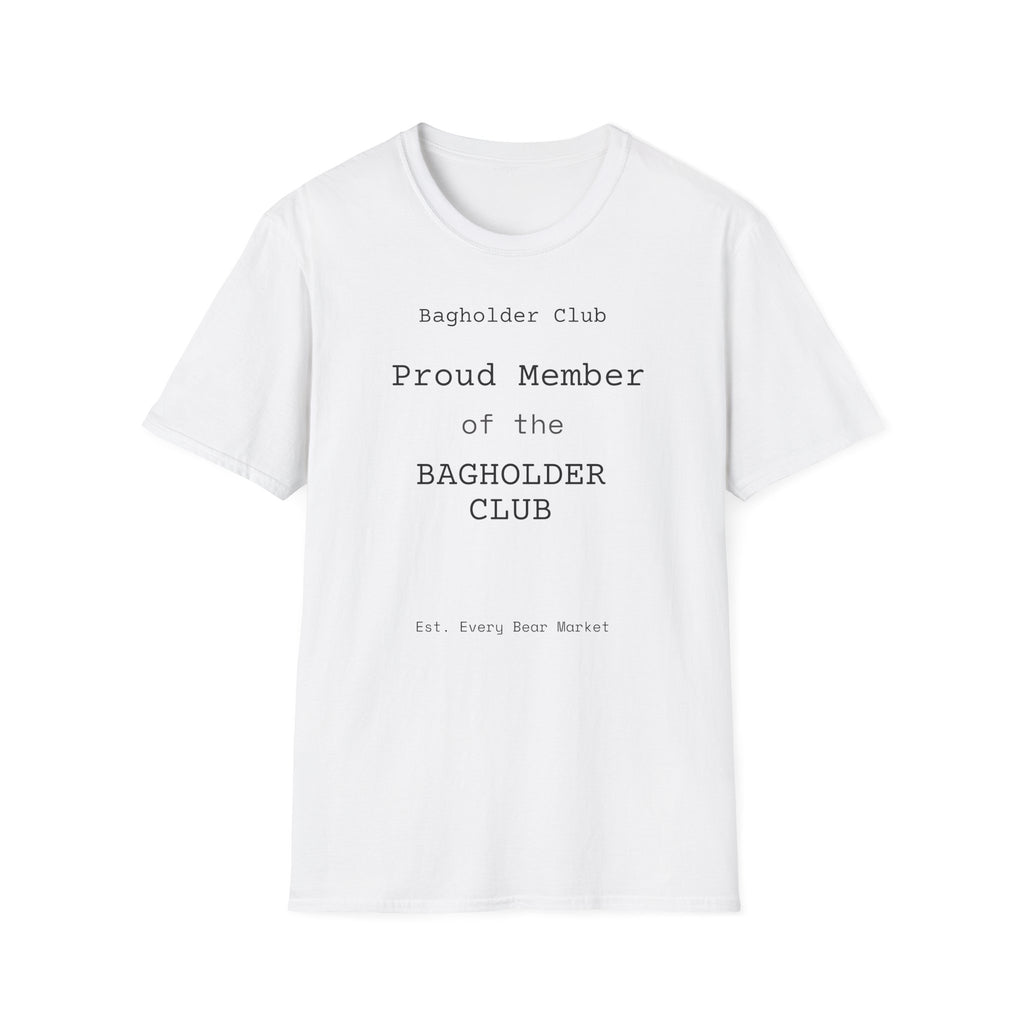 Bagholder Club T-Shirt — Funny Stock Market Shirt for Investors