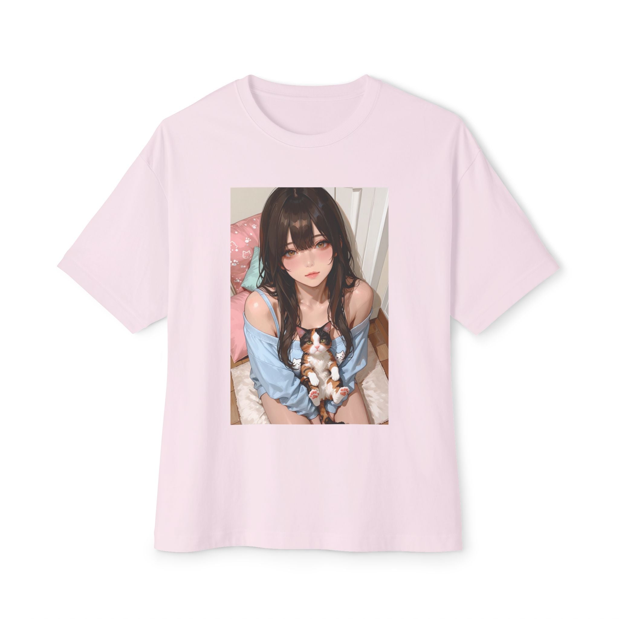 CAT GIRL Unisex Oversized Boxy Tee