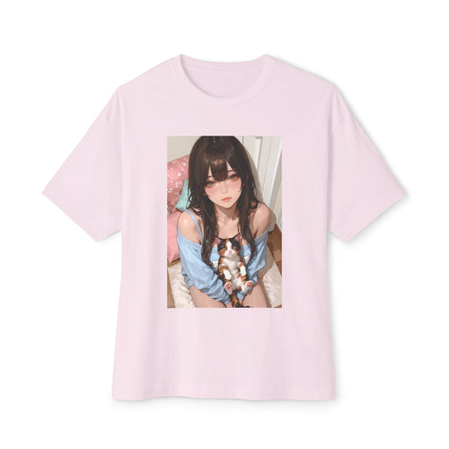 CAT GIRL Unisex Oversized Boxy Tee