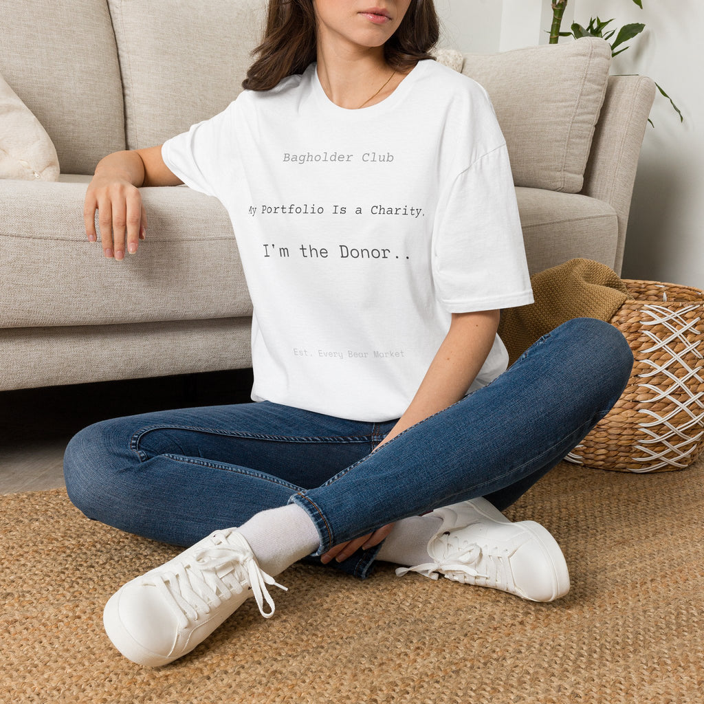 Charity Donor T-Shirt — Funny Investor Gift for Stock Traders