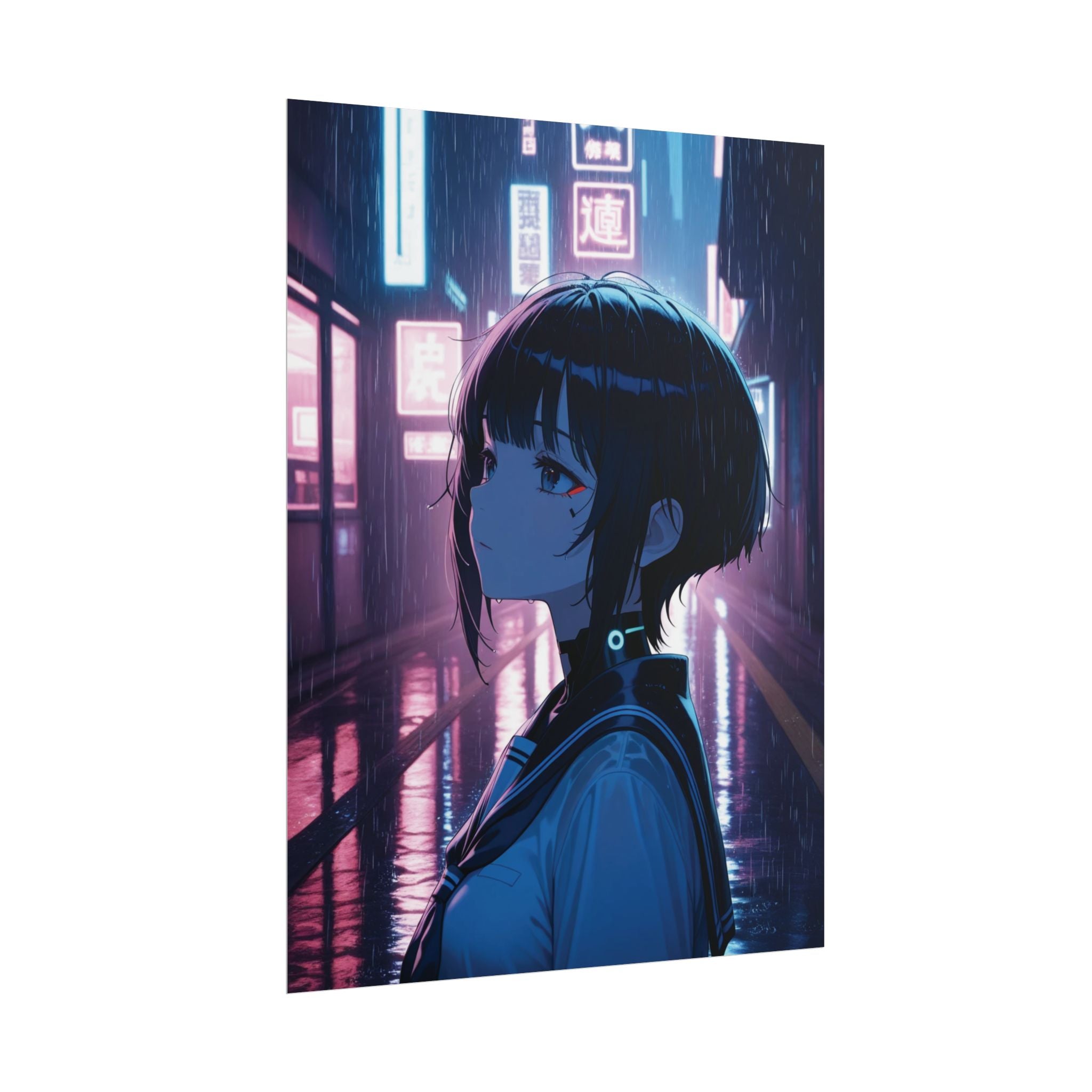 cyber punk Rolled Posters