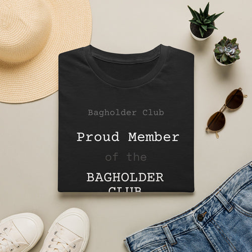 Bagholder Club T-Shirt — Funny Stock Market Shirt for Investors