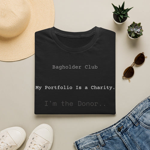 Charity Donor T-Shirt — Funny Investor Gift for Stock Traders